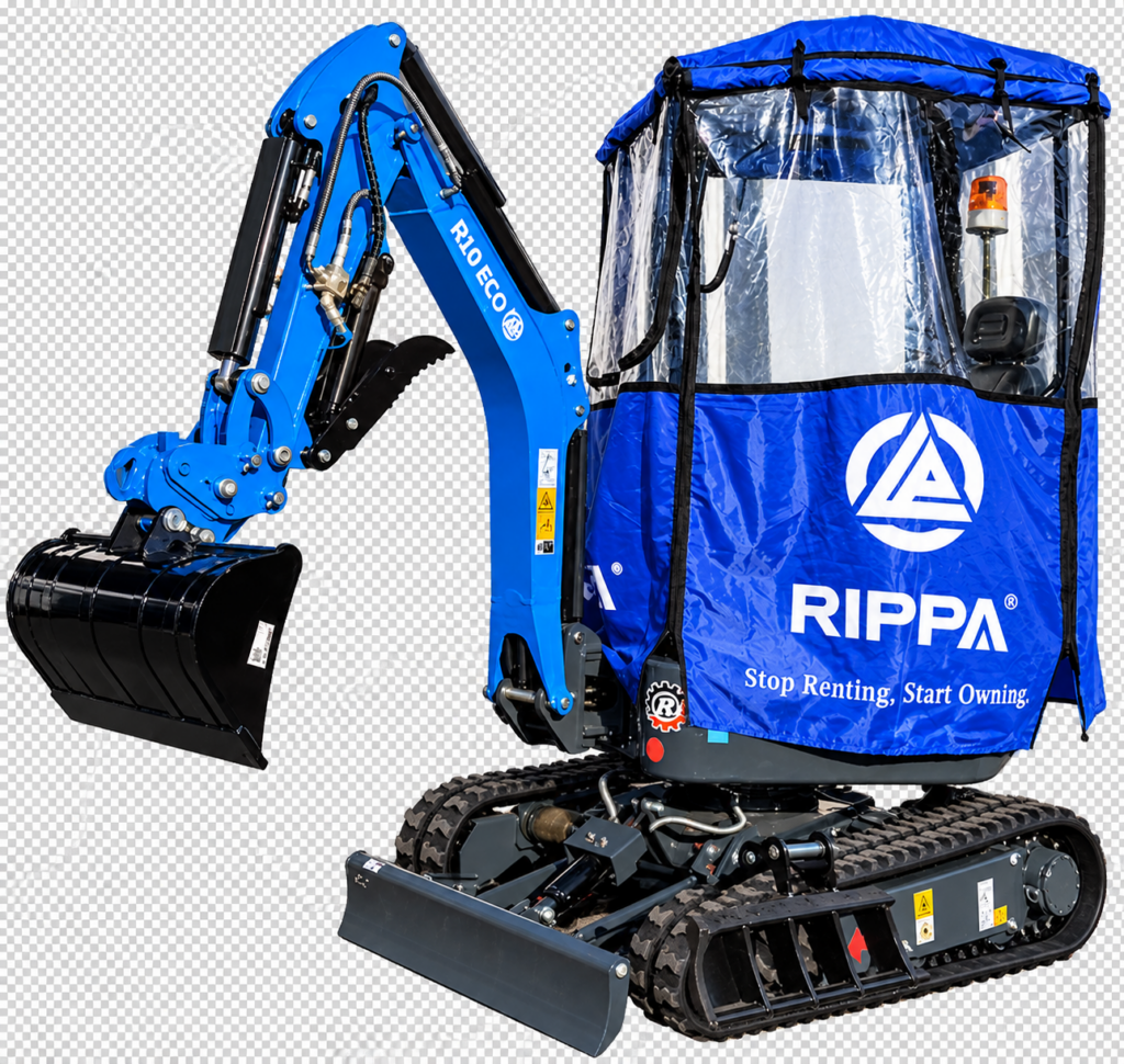 Bâche de protection mini-pelle RIPPA R10 R13 R15 R18